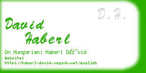 david haberl business card